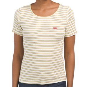 Levis Honey Foxglove Nile Stripe Short Sleeve Tee NWT